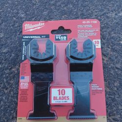 Milwaukee
1-3/8 in. High Carbon Steel Universal Fit Wood Cutting Multi-Tool Oscillating Blade (10-Pack)