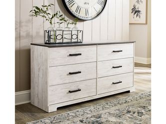 Shawburn Whitewash/Charcoal Gray Dresser