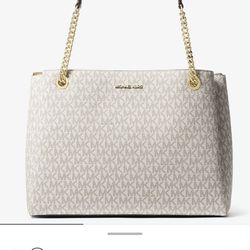 MICHAEL KORS Soho Medium Signature Logo Tote Bag 