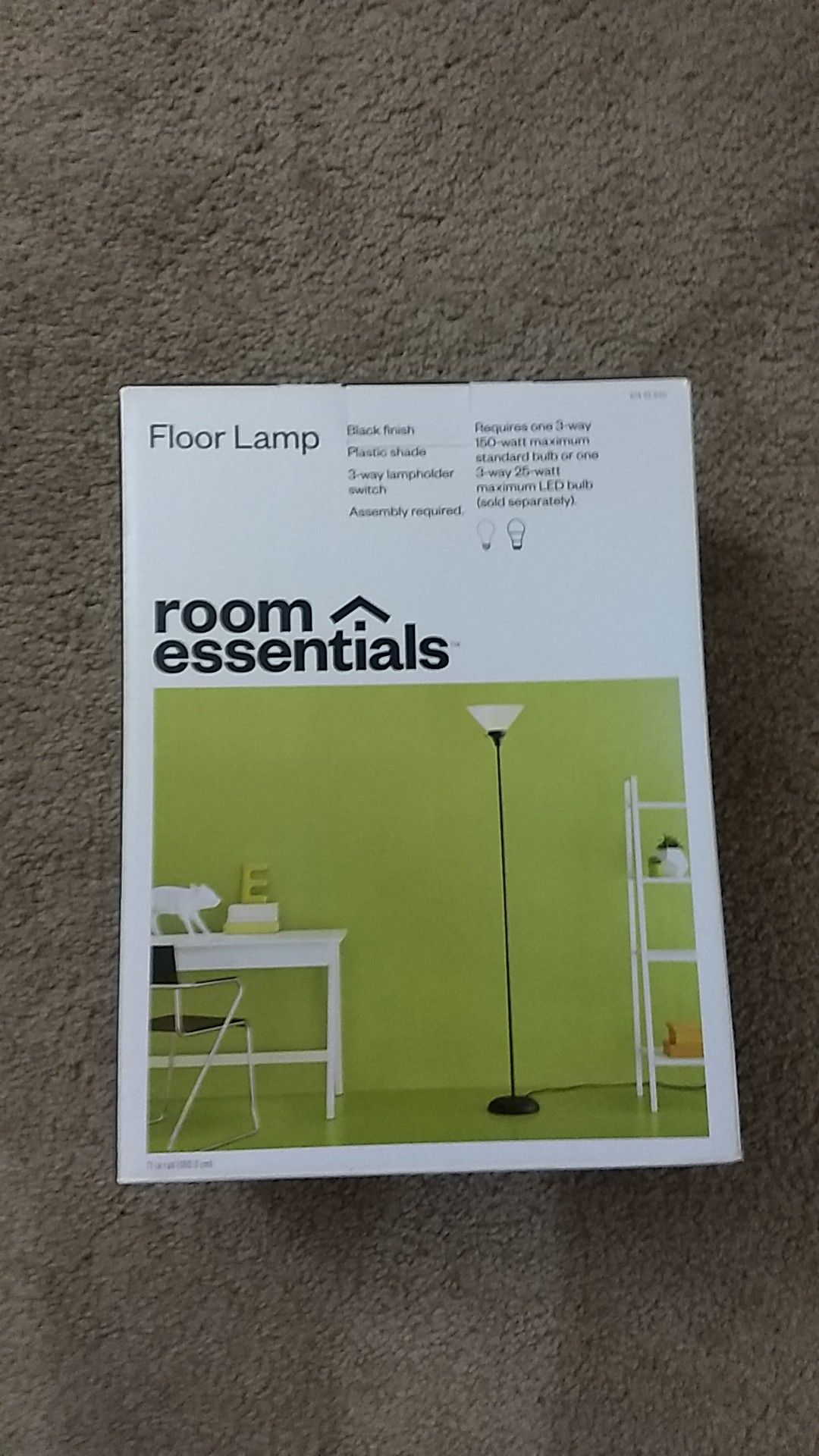Floor lamp with light
