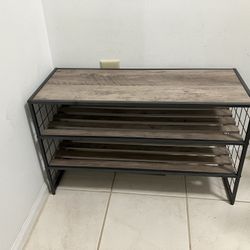 Wooden Shoe Rack