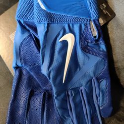 Nike Baseball Batting Gloves Blue XXL