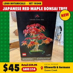 LEGO Botanicals Japanese Red Maple Bonsai Tree 10348 New Sealed