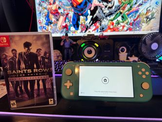 Teal Nintendo Switch w/ Saints Row The Third