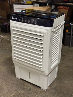 3-in-1 Portable Evaporative Cooler, 2353CFM Indoor/Outdoor Air Cooler with Remote, 7.93 Gal Tank & Casters, White