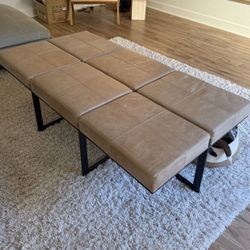 Leather Coffee Table/Ottoman 