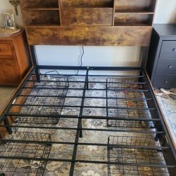 Queen Bed Frame With Drawers And Storage 