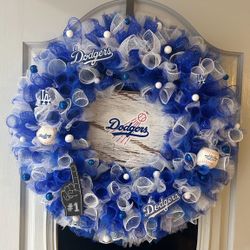Dodgers Wreath