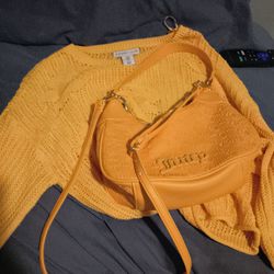 Juicy Couture Purse And Matching Cropped Sweater
