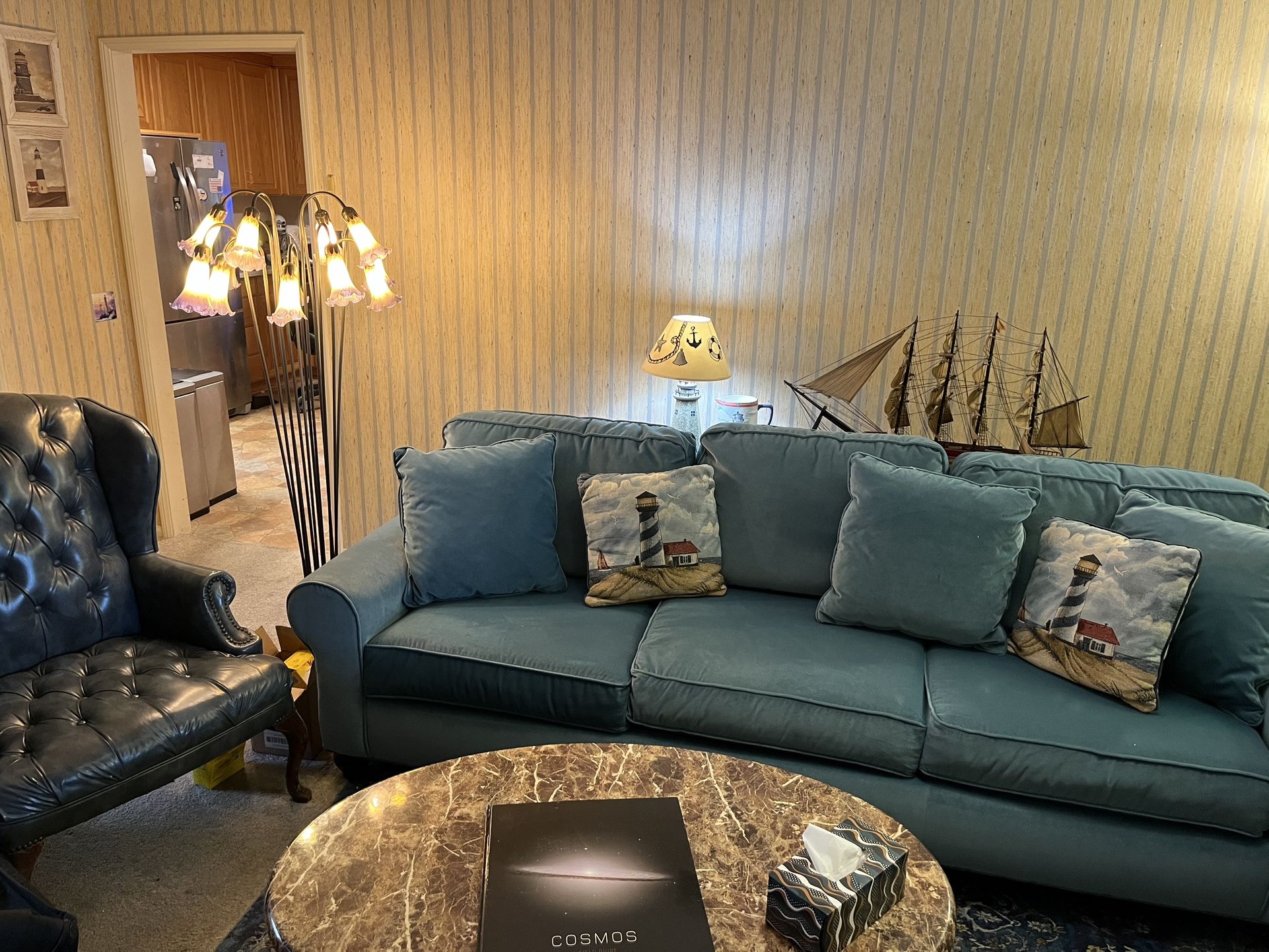 Custom 9 Ft Couch And Loveseat 