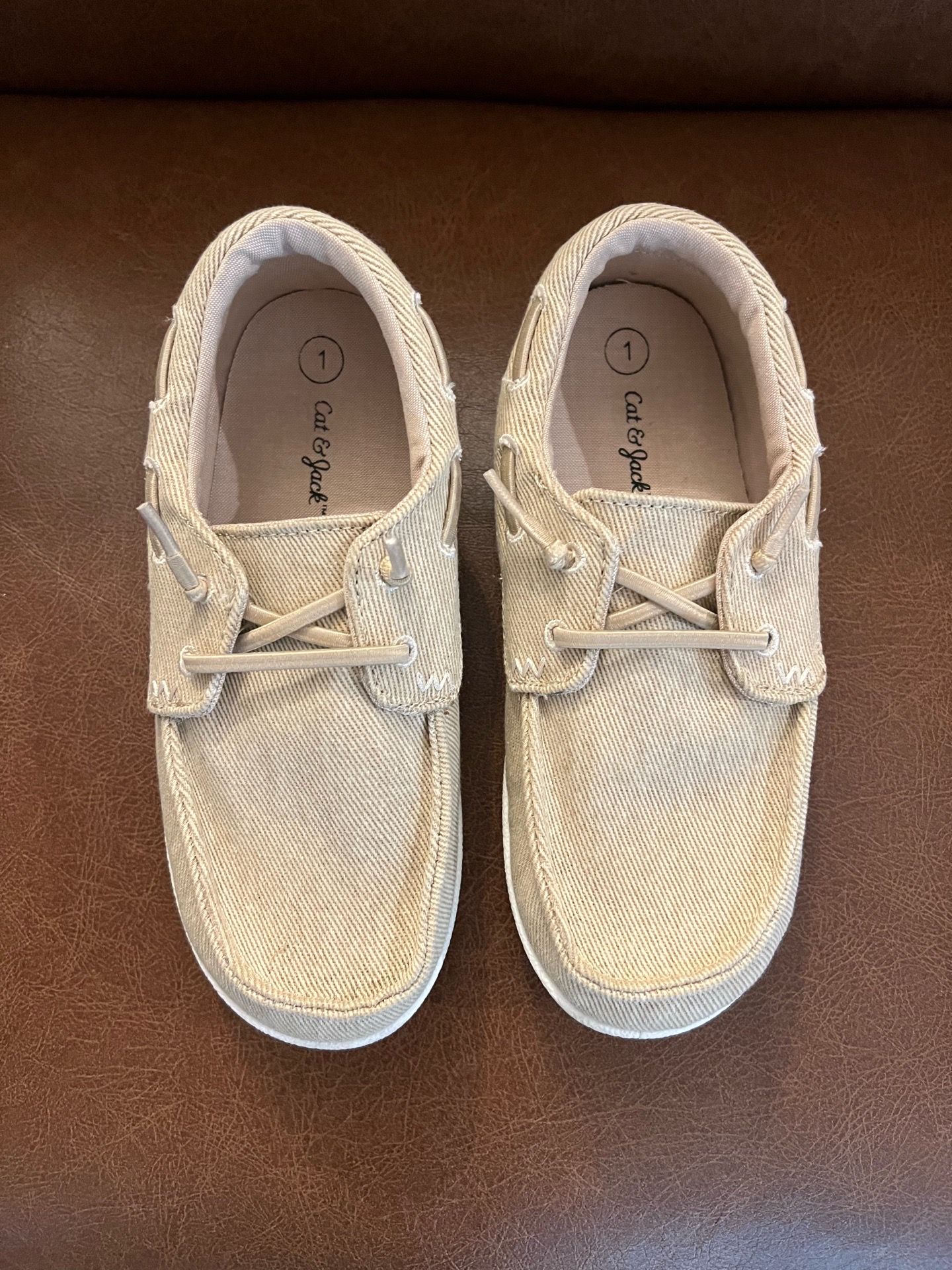 Cat and Jack Kids Boat Shoes - Size 1