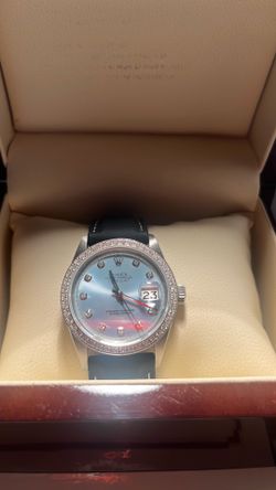 Rolex Datejust 18 k white gold D B