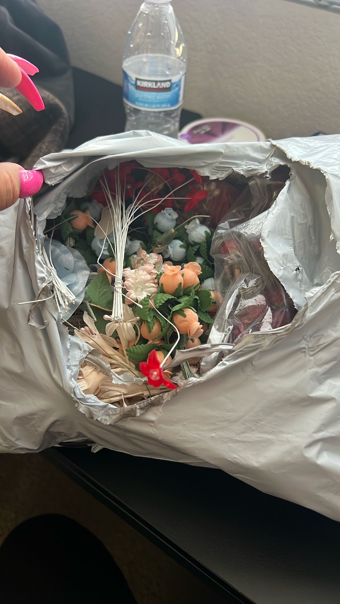 Faux Flowers full Poly Bag