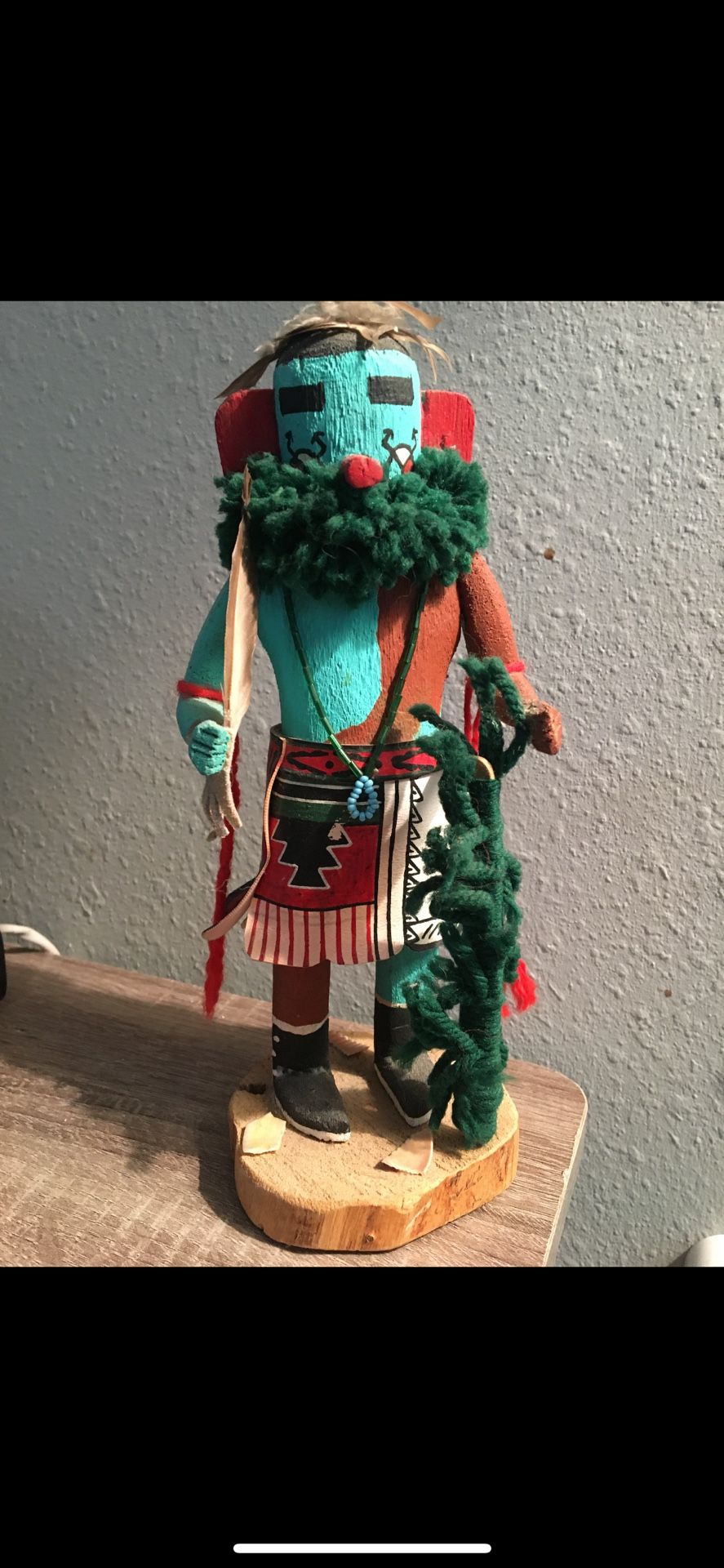 Genuine Navajo, “Early Morning Kachina “Doll, 9” tall, signed by E.G. $90