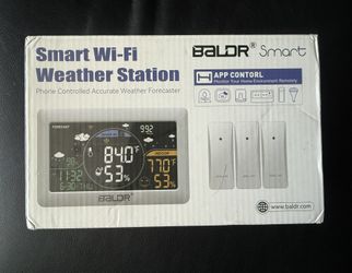 BALDR WiFi Weather Station with APP,7.5 inch Large Color Display Wireless