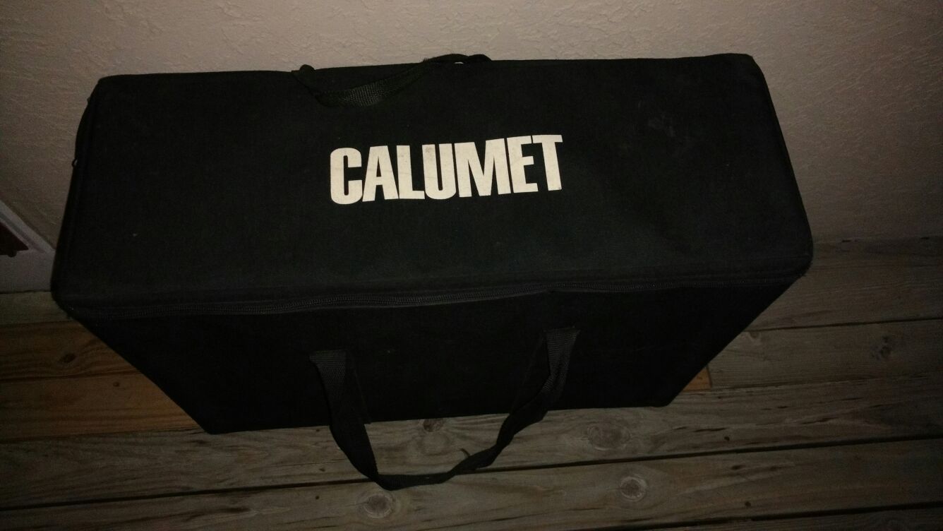 Large Calumet black Air travel case four flashes photo equipment and valuables airline approved
