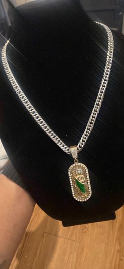 Stainless steel thick men’s St Jude necklaces 40$ each or both 65$