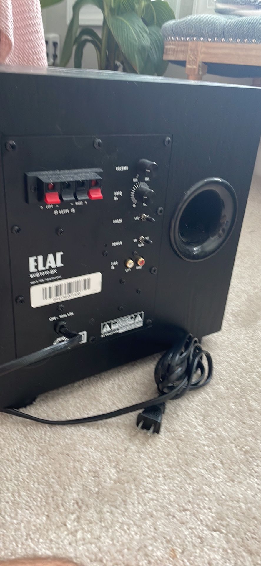 Elac Subwoofer Sub1010-BK