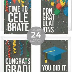 24 Pack Of Graduation Cards 