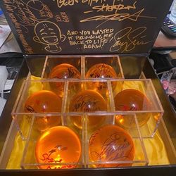 DBZ 7star Balls autographed 