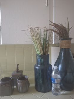 Blue Vases Decor