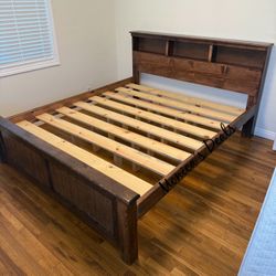 Cal King Or King Solid Wood Bed Frame $500