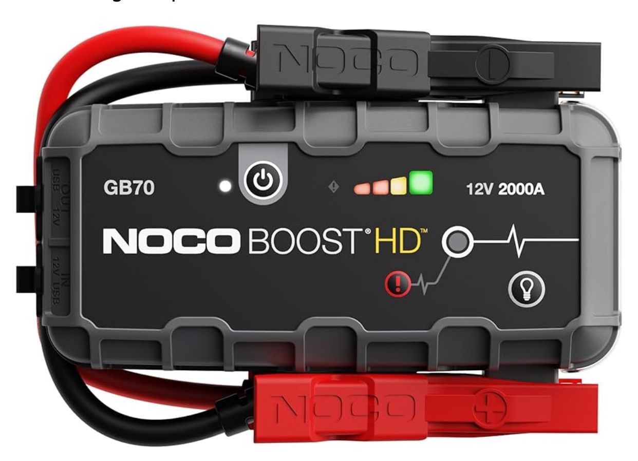 BRAND NEW IN SEALED BOX NOCOBoost HDGB702000A UltraSafe CarBattery JumpStarter, 12VBatteryBooster Pack,Jump Box, PortableCharger
