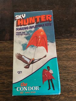 Vintage sky hunter inflatable kite