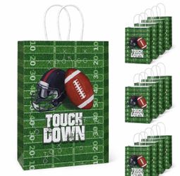 12PCS  American Football Favor Paper Bags, Goodie Bags, Bag for 12pcs