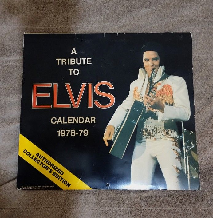 Vintage A Tribute To Elvis Presley Calendar 1978-79 Collector’s Edition
