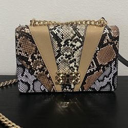 Aldo Black/Gold Chain Purse