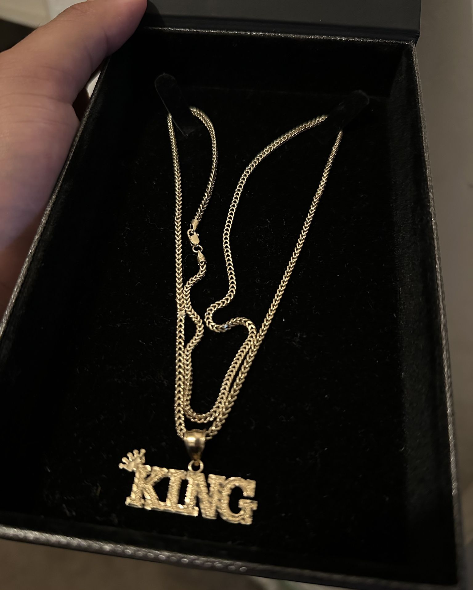 10k Gold Franco Chain + Pendant