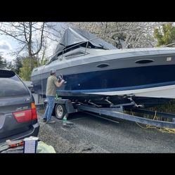 1990 23.5 Ft Fourwinns Cabin Cuddy With 460 Cobra Motor 