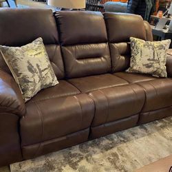 Brand New Reclining Sofa In Stock For Fast Delivery