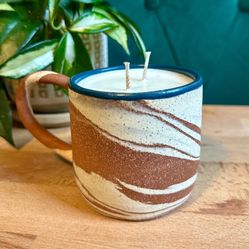 Handmade Ceramic Mug And Soy Wax Candle