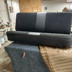 Reupholsterd Chevy Full-size Truck Seats Fits 73 _86 600 Dollars With Core Exchange 