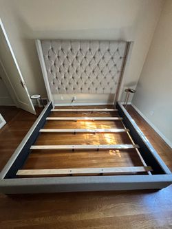 King size frame and patio furniture