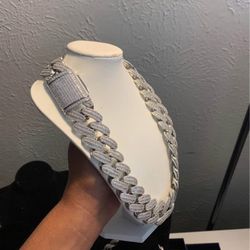 26mm Heavy Shiny Beautiful Iced Out 20in Cuban Link Chain 