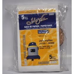 
Johnny Vac JV125 and JV202 Vacuum Bags 5 Pack 580S