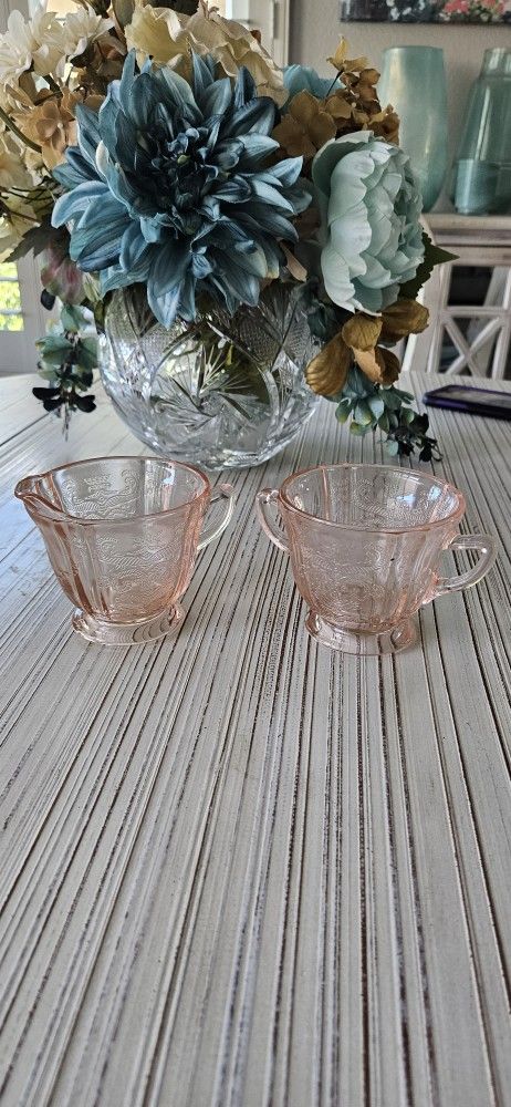 Indiana Glass Cream & Sugar Set