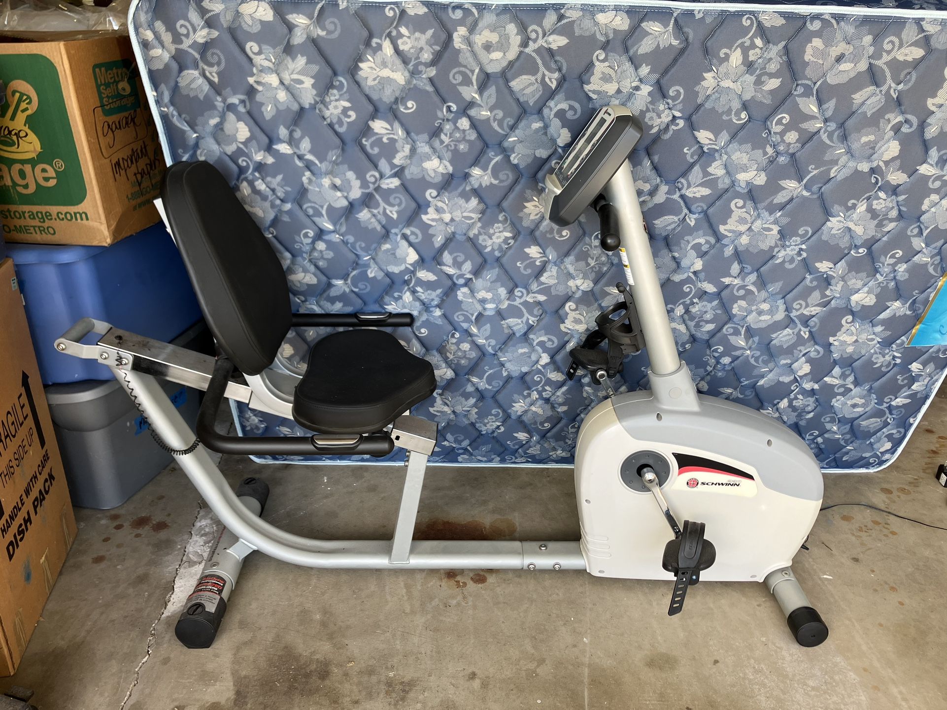 Schwinn Recumbent Bike And bru 2000 Rower