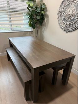 Kitchen table and benches