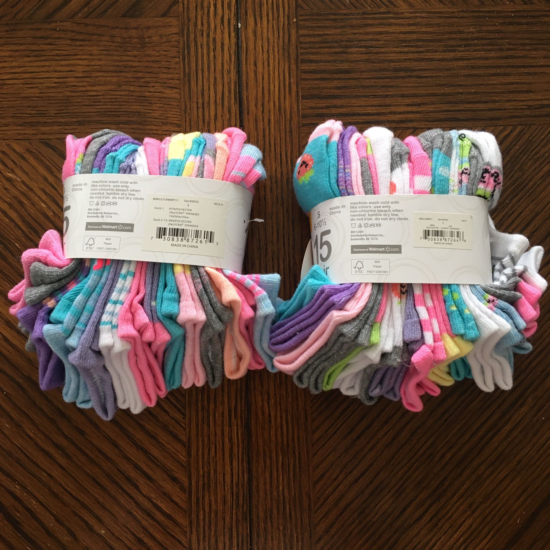NWT Girls Socks 30 Pairs Bundle Size S