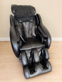 Black Leather Full Body Massage Chair