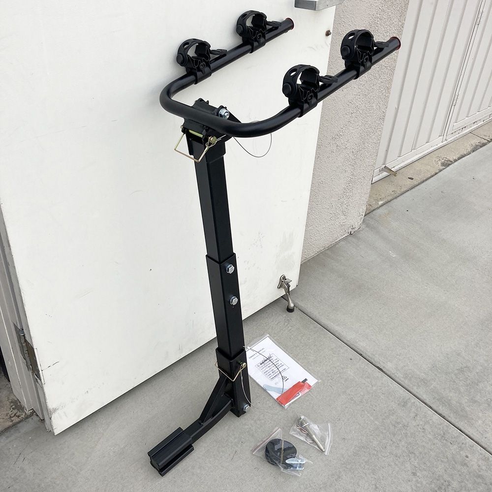 $55 (NEW) Tilt Folding 2 Bike Mount Rack Bicycle Carrier for 1 1/4” and 2” Hitch Cars 70lbs Capacity