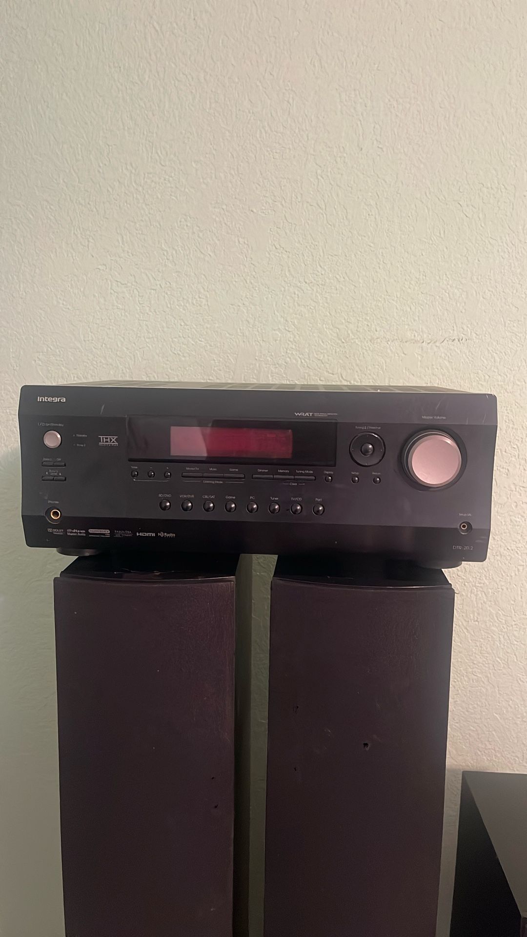 Integra DTR-20.2 5.2 Channel Home Theater AV Receiver Tested working