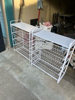Target 4 metal storage organizer white utility storage