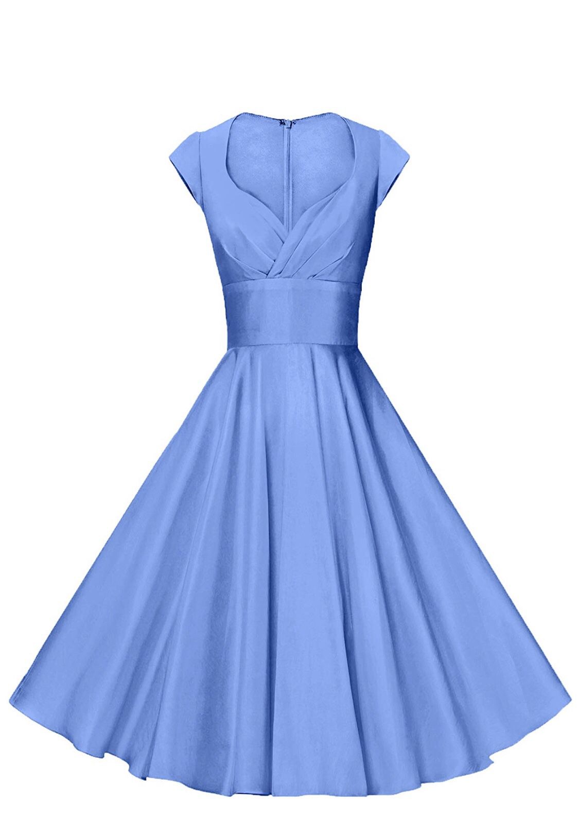 Periwinkle Blue women’s vintage 1950s swing cocktail dress.