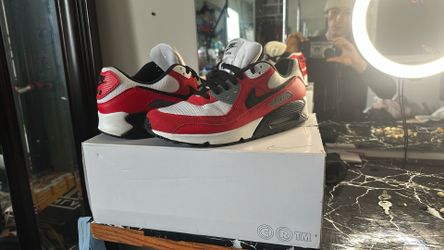 Nike Air Max 90 By You ID Red Black White Mens 10.5