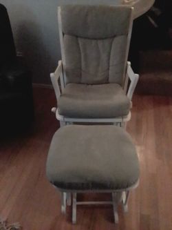 Rocking Chair With Matching Foot Stool.